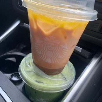 Starbucks - Iced Matcha and the new Oleato Iced shaken espresso with a press of extra virgin olive oil - Coffee & Tea Near Me - Westlake Village, California Starbucks - Iced Matcha and the new Oleato Iced shaken espresso with a press of extra virgin olive oil - Coffee & Tea Near Me - Westlake Village, California