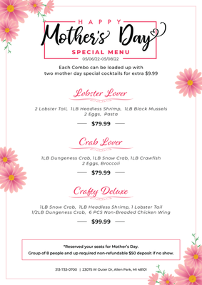 Menu photo 3 Crafty Crab Allen Park Allen Park, MI