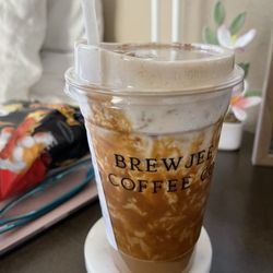 Cookie butter latte w cookie butter coldfoam