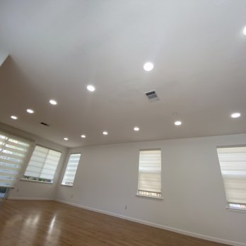Simply Electric - Nicely Laid Out Recessed LIghts With Equidistance In A Room Without Attic Access. - Electricians Near Me Simply Electric - Nicely Laid Out Recessed LIghts With Equidistance In A Room Without Attic Access. - Electricians Near Me