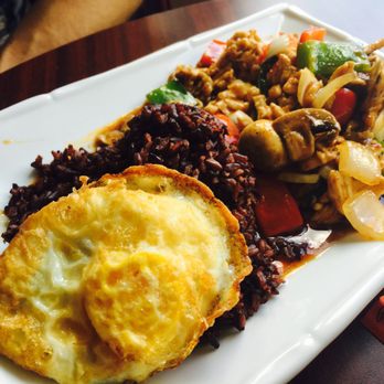 Rice Violet - Pad Gra Pow with Fried Egg - Thai Near Me - Worcester, Massachusetts Rice Violet - Pad Gra Pow with Fried Egg - Thai Near Me - Worcester, Massachusetts