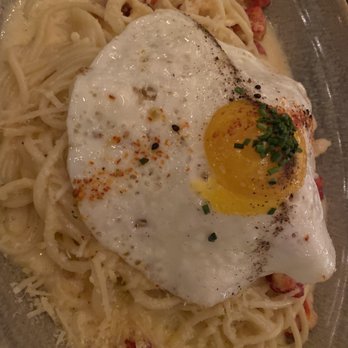Driftwood Kitchen - Lobster carbonara pasta - Seafood Near Me - Laguna Beach, California