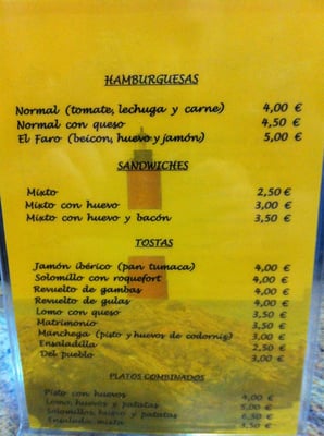 Menu photo 1 El Faro Leganés, M
