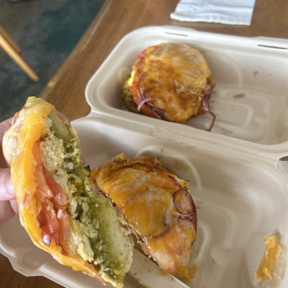Maui Coffee Roasters - Huevos Bagel on Everything Bagel - Coffee Roasteries Near Me - Kahului, Hawaii Maui Coffee Roasters - Huevos Bagel on Everything Bagel - Coffee Roasteries Near Me - Kahului, Hawaii