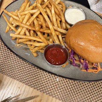 Copper and Steel - Hot honey chicken sandwich - American Near Me - Frisco, Texas