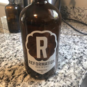 Reformation Brewery - Smyrna - 32 oz growler, which briefly contained Denali IPA - Breweries Near Me - Smyrna, Georgia Reformation Brewery - Smyrna - 32 oz growler, which briefly contained Denali IPA - Breweries Near Me - Smyrna, Georgia