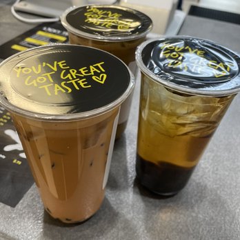 Lucky Tea Boba House  - wo cups of iced coffee - Bubble Tea Near Me - Broken Arrow, Oklahoma