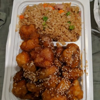 China Wok - Sesame Chicken and ham fried rice dinner combo - Chinese Near Me - South Jordan, Utah China Wok - Sesame Chicken and ham fried rice dinner combo - Chinese Near Me - South Jordan, Utah