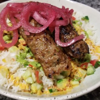Maydoon - Beef Kabob Maydoon Bowl - Persian/Iranian Near Me - Sacramento, California Maydoon - Beef Kabob Maydoon Bowl - Persian/Iranian Near Me - Sacramento, California