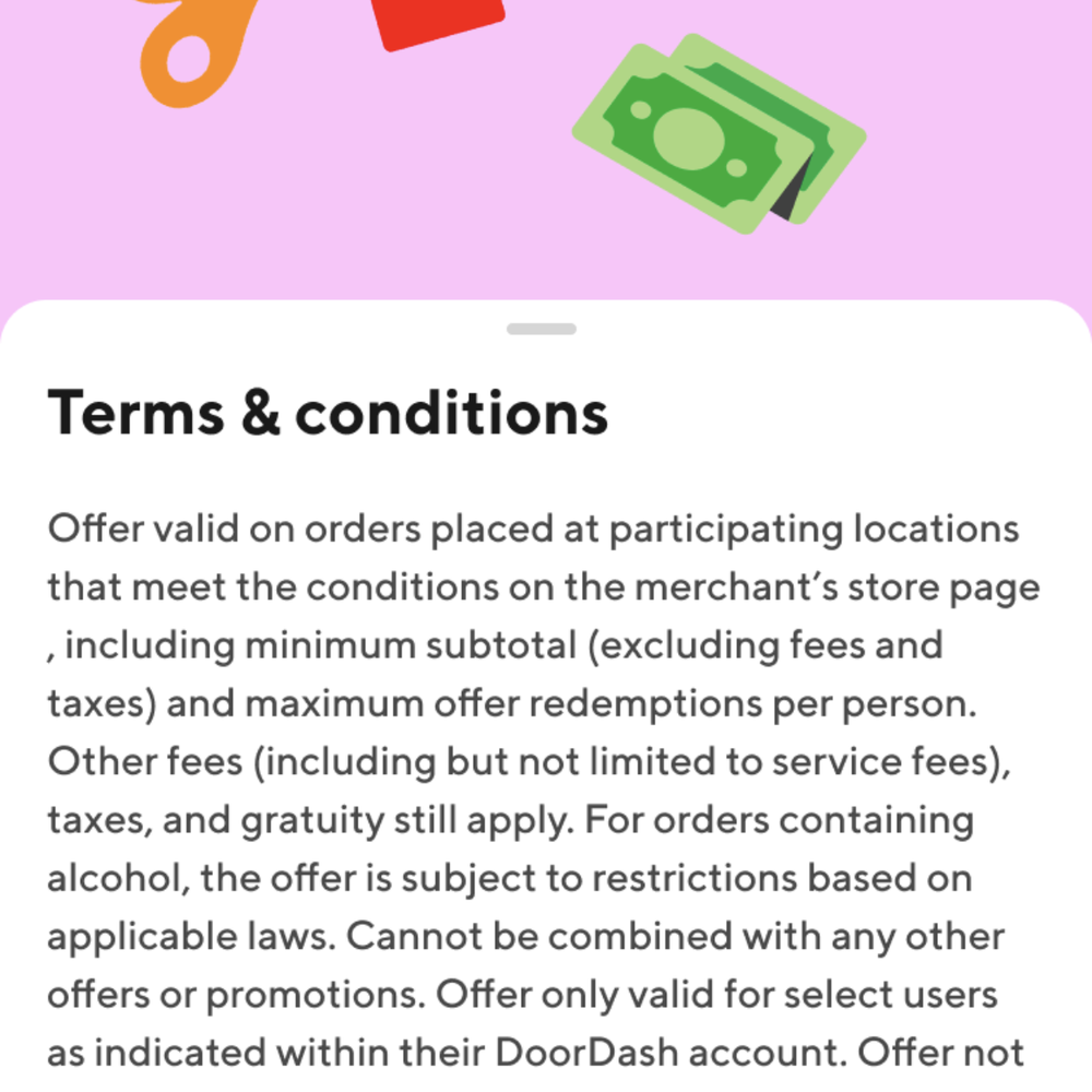 New York Pizza - terms for the "deal" no mention of Dash Pass - Pizza Near Me - Mountain View, California
