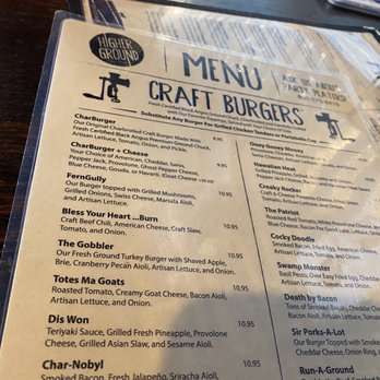 Higher Ground Char House - Menu - Burgers Near Me - Chapin, South Carolina Higher Ground Char House - Menu - Burgers Near Me - Chapin, South Carolina