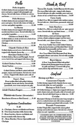 Menu photo 1 Lucia's Cocina Mexicana Athens, AL