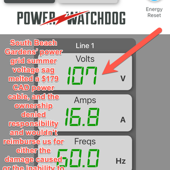 South Beach Gardens Campground - Low voltage can't safely power appliances during peak hot weather during the day - Campgrounds Near Me - Penticton, British Columbia South Beach Gardens Campground - Low voltage can't safely power appliances during peak hot weather during the day - Campgrounds Near Me - Penticton, British Columbia