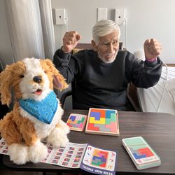 Haven Health Sandponte - I got my dad a dementia dog and puzzle. He was happy to have solved the puzzle