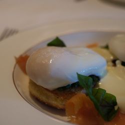The Village Pub - Salmon egg benedict