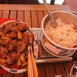 Sun Wah - Tagesgericht ,doppelt gebackenes Rindfleisch