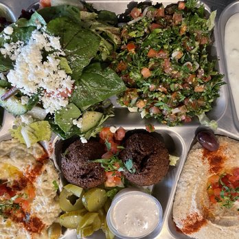 Wally's Cafe - Vegetarian sampler (see review details) - Mediterranean Near Me - Rocklin, California Wally's Cafe - Vegetarian sampler (see review details) - Mediterranean Near Me - Rocklin, California
