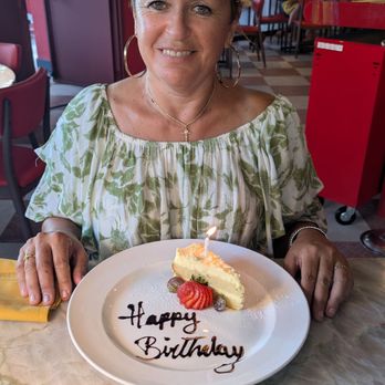 Maranello - The slice of cake they brought our for her Birthday - Italian Near Me - San Diego, California Maranello - The slice of cake they brought our for her Birthday - Italian Near Me - San Diego, California