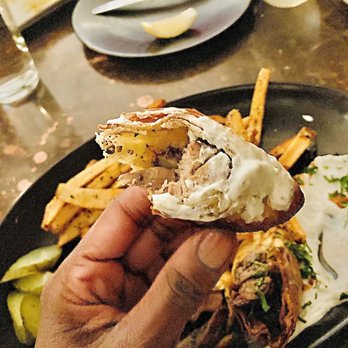 Taxim - Up close at the duck Gyro - Greek Near Me - Chicago, Illinois