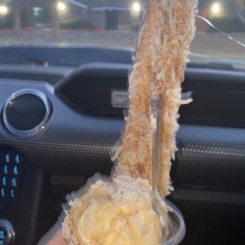 V’s Churro Bar - sorry for the blurry picture. coconut :) - Food Trucks Near Me - Reno, Nevada
