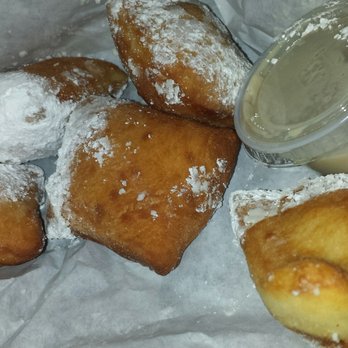 Roux Dat - Beignets with rum sauce 4.95 mmm - Cajun/Creole Near Me - Capitola, California