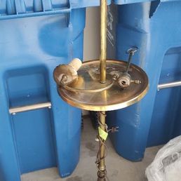 Brass lamp destroyed