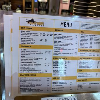 Panther Coffee - Menu (April 2026) - Coffee & Tea Near Me - Miami, Florida