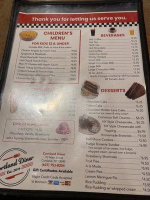 Menu photo 4 Cortland Diner Cortland, NY Menu photo 4 Cortland Diner Cortland, NY