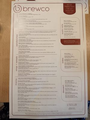 Menu photo 1 Brewco Social Manhattan Beach, CA