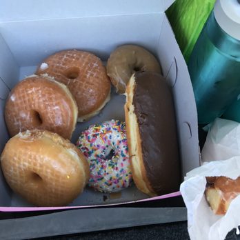 Leucadia Donut Shoppe - Glazed, vanilla with sprinkles, maple cake and maple bar doughnuts! - Donuts Near Me - Encinitas, California Leucadia Donut Shoppe - Glazed, vanilla with sprinkles, maple cake and maple bar doughnuts! - Donuts Near Me - Encinitas, California