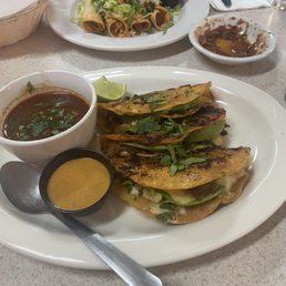 Chicken Flautas (4) Quesabirrias & Consome (3) Chicken Flautas (4) Quesabirrias & Consome (3)