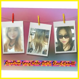 My Before & After Picture! I miss my long hair, but loving the new look. Thank you Dearinger Salon!!! :)