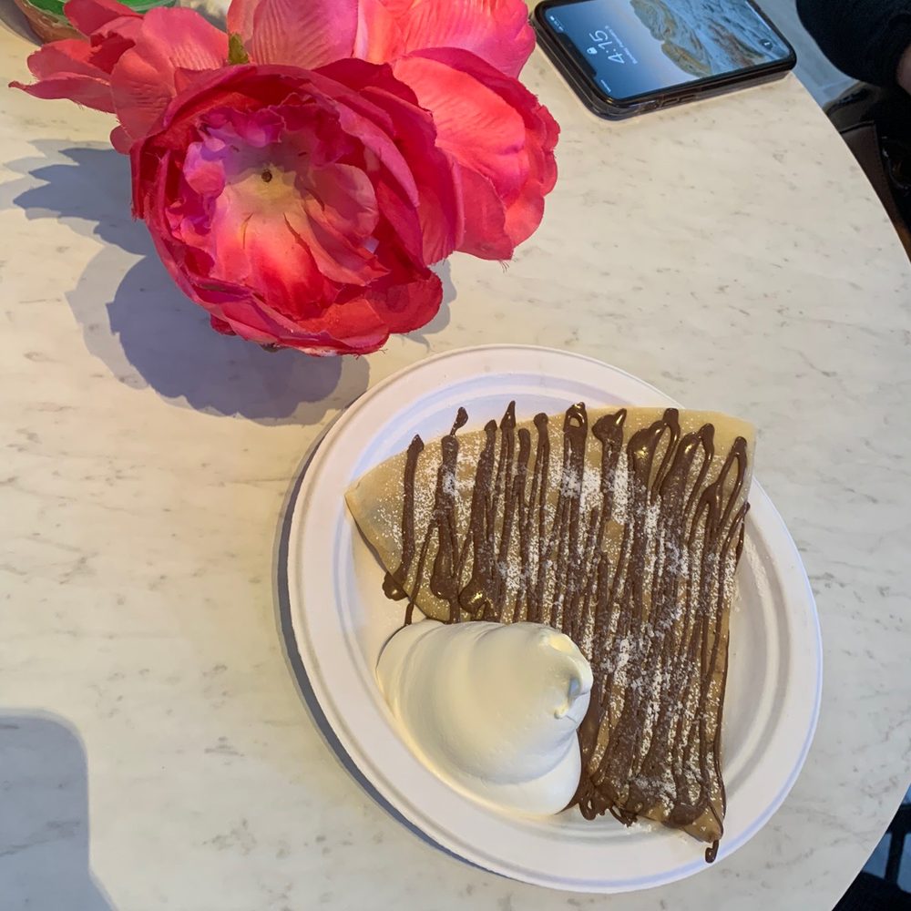 Sweet and Shavery - First time trying the crepe! Wish they cooked it a bit longer so it was crispy instead of chewy, but otherwise good. - Desserts Near Me - Davis, California Sweet and Shavery - First time trying the crepe! Wish they cooked it a bit longer so it was crispy instead of chewy, but otherwise good. - Desserts Near Me - Davis, California