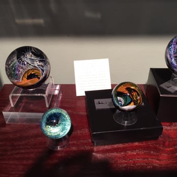 Liquid Sands Glass Gallery - Just bought one of these blown glass orbs. So cool - Art Galleries Near Me - Savannah, Georgia