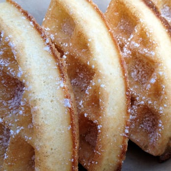 Bruxie - "Brussels Waffle with Cinnamon Sugar": A light waffle that's great for breakfast or dessert - Sandwiches Near Me - Orange, California