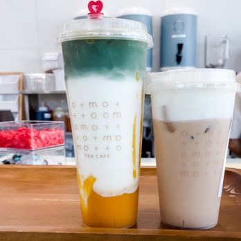 Motto Tea Cafe - Uji matcha and mango milk  Peach milk tea - Bubble Tea Near Me - San Gabriel, California