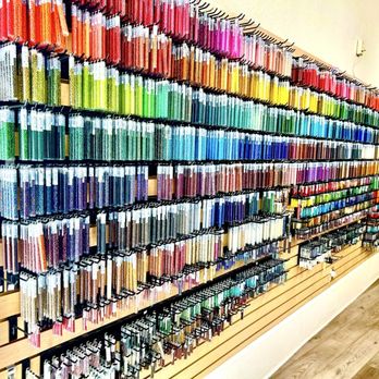 Beadazzled - Selection of beads sorted by color. - Jewelry Near Me - Berkeley, California