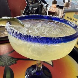 Happy hour house margarita $5 Happy hour house margarita $5