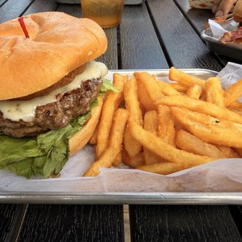 Airport Restaurant - Black Hawk burger with fries - Lounges Near Me - DeLand, Florida Airport Restaurant - Black Hawk burger with fries - Lounges Near Me - DeLand, Florida