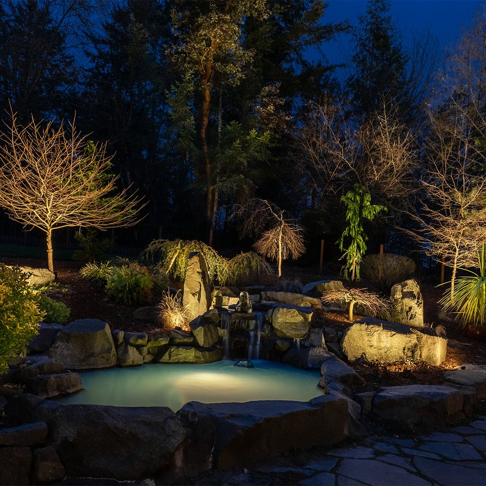 Washington Outdoor Lighting - Fox Island Project/Water Feature - Lighting Fixtures & Equipment Near Me - Bellevue, Washington Washington Outdoor Lighting - Fox Island Project/Water Feature - Lighting Fixtures & Equipment Near Me - Bellevue, Washington