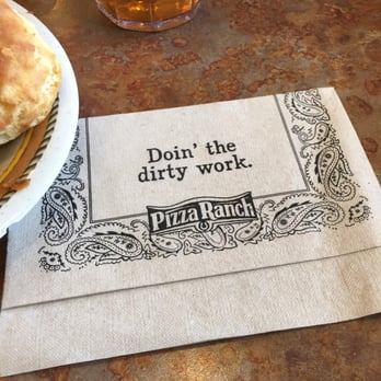Pizza Ranch - Classy napkins - Pizza Near Me - Mount Pleasant, Iowa Pizza Ranch - Classy napkins - Pizza Near Me - Mount Pleasant, Iowa