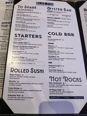 Menu photo 6 Blue Fin New York, NY
