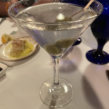 Sea Salt - Martini straight with Bleu cheese olives - Seafood Near Me - Naples, Florida Sea Salt - Martini straight with Bleu cheese olives - Seafood Near Me - Naples, Florida