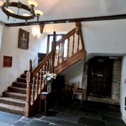 Boringdon Hall Hotel - West Staircase (up to the restaurant)