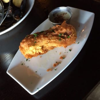 Common Theory - Greasy bourbon bacon wrapped corn dog - Gastropubs Near Me - San Diego, California