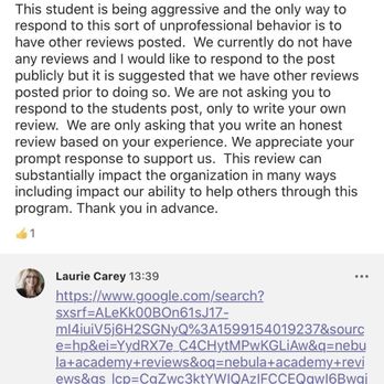 Nebula Academy - The CEO Asking others to write a review based off of my review. - Vocational & Technical School Near Me - Syosset, New York Nebula Academy - The CEO Asking others to write a review based off of my review. - Vocational & Technical School Near Me - Syosset, New York