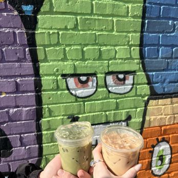 Le Petit Morceau - Iced latte and matcha - Bakeries Near Me - Richmond, Virginia