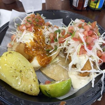 Taco Nazo - Two fish tacos - Mexican Near Me - Santa Ana, California