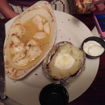 Northwest Grille - Broiled sea scallops, baked potato, coleslaw - Seafood Near Me - Gainesville, Florida