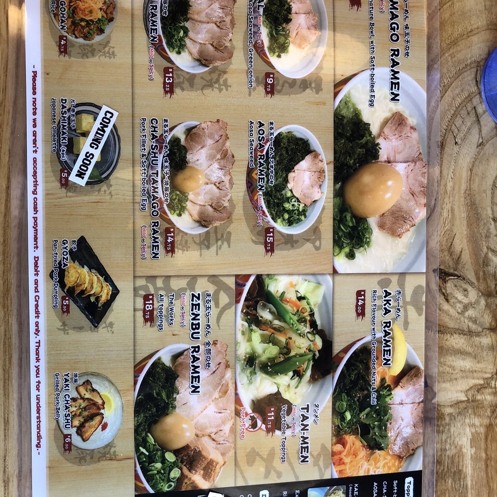 Maruhachi Ra-men - Menu - Ramen Near Me - Burnaby, British Columbia Maruhachi Ra-men - Menu - Ramen Near Me - Burnaby, British Columbia